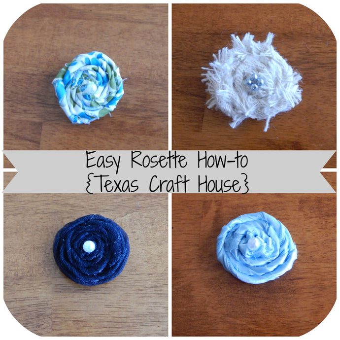 Flower Rosette Tutorial for Tulle, Fabric, Burlap and Ribbon